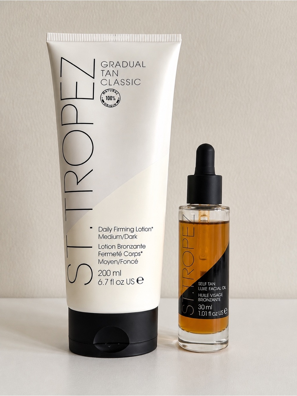St. Tropez Gradual Tan Classic Lotion & Luxe Facial Oil - White & Amber
